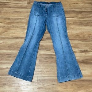 Fashion nova size 14 wide leg pants flair